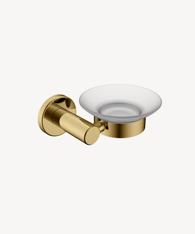 Corbeau Wall-Mounted Soap Dish - Brushed Gold