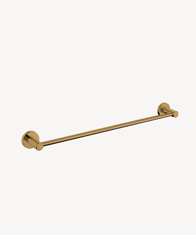 Tokio Single Towel Rail - Gold