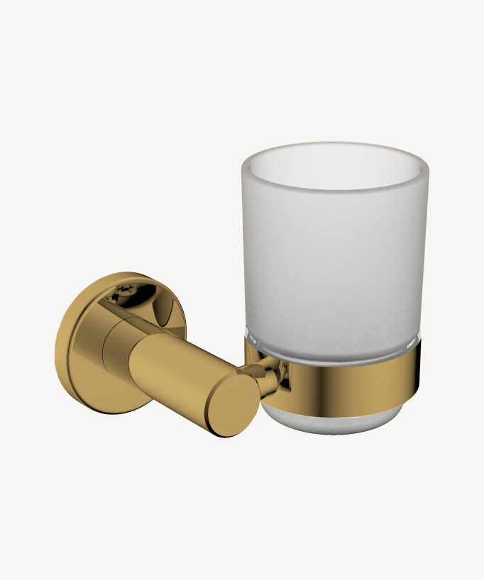 Tokio Wall-Mounted Tumbler Holder - Gold