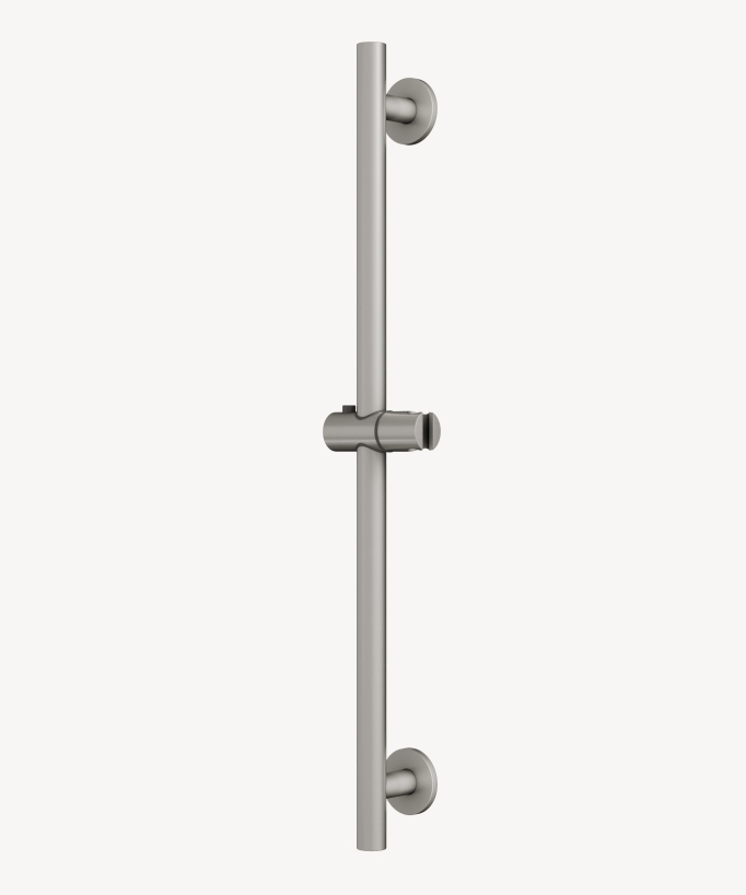 Corbeau Round Shower Slider Rail - Brushed Nickel