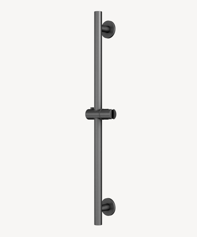 Corbeau Round Shower Slider Rail - Gunmetal