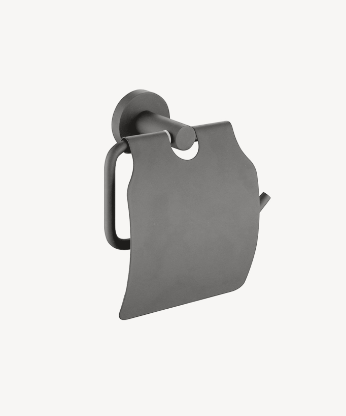 Corbeau Toilet Roll Holder with Cover