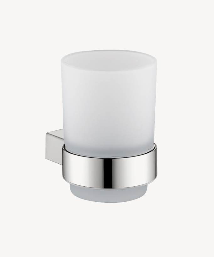 Wall-mounted tumbler holder chrome - Osaka