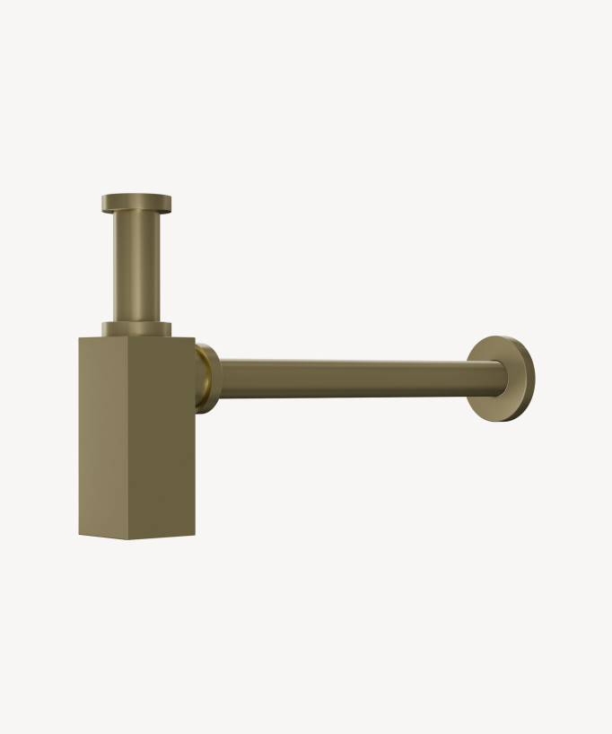 Square Brass Bottle Trap