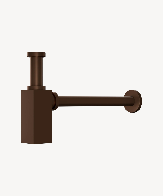 Square Brass Bottle Trap
