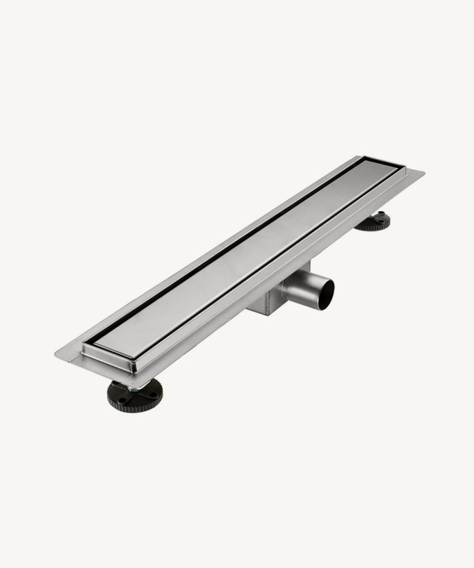 Reversible Stainless Steel Shower Drain - Chrome - 70cm