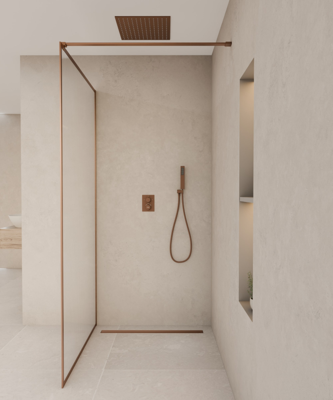 Reversible Stainless Steel Shower Drain - 1000mm