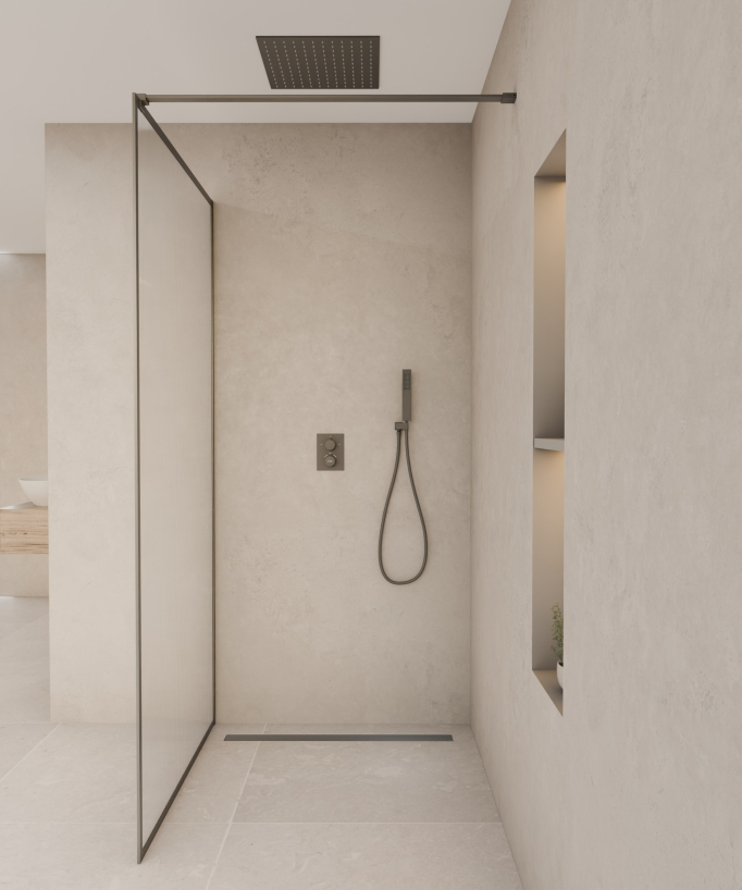 Reversible Stainless Steel Shower Drain - 800mm
