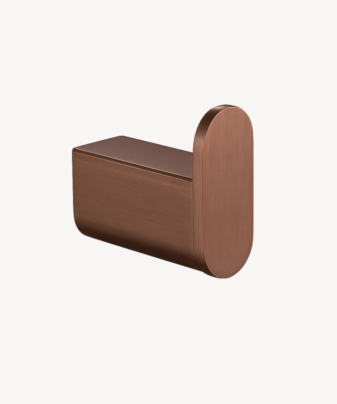 Single wall hook Brushed rose gold – Fiumina