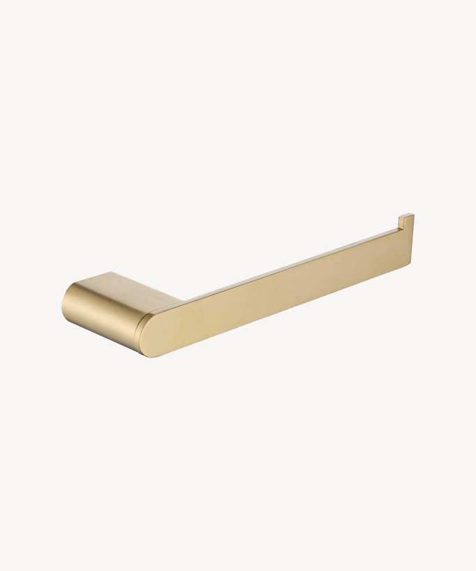 Wall-mounted bath towel rail Brushed gold – Fiumina