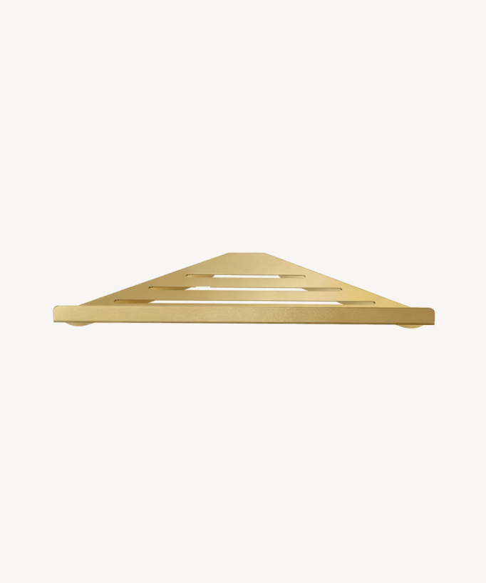 Corner Wall Shelf in Stainless Steel