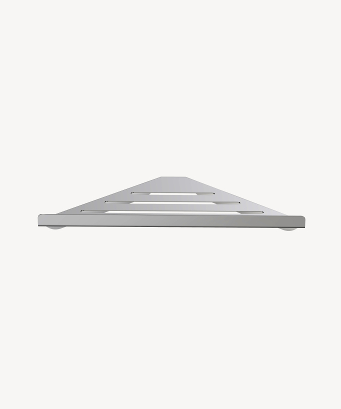 Stainless Steel Corner Shelf - Brushed Nickel