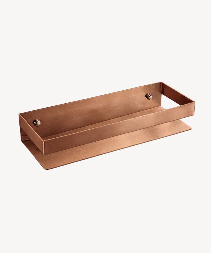 Wall Shelf in Stainless Steel 30 cm - Brushed Rose Gold