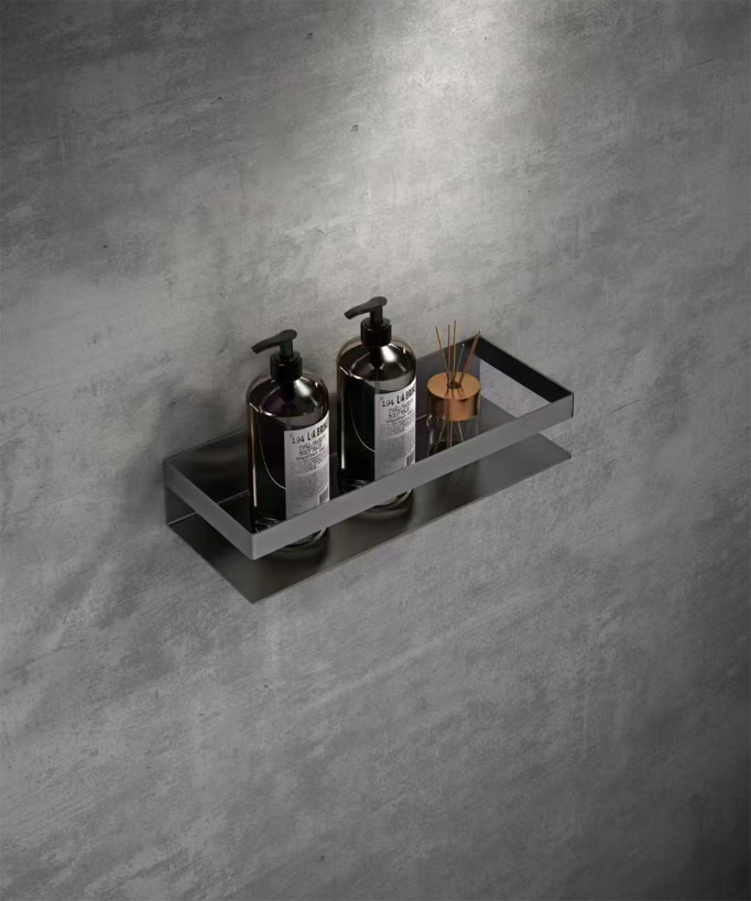 Wall Shelf in Stainless Steel 30 cm - Gun Metal
