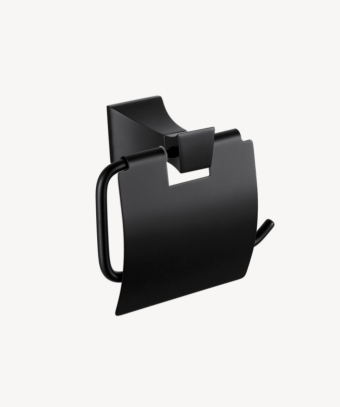 Chloe Wall-Mounted Toilet Roll Holder with Cover