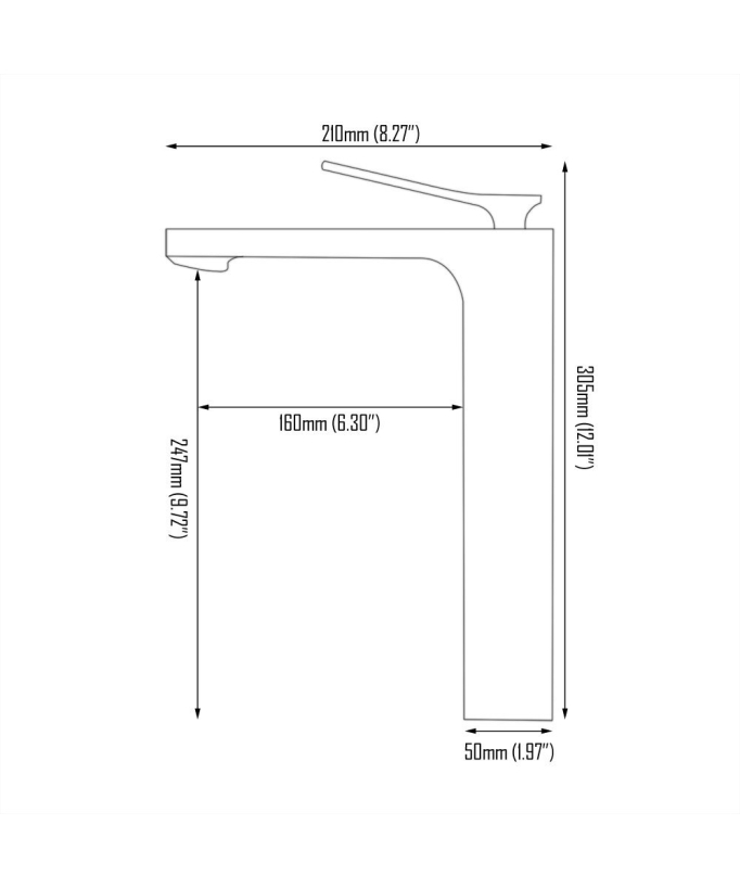 Matt Black Single Hole Basin Tap - Sleek Style