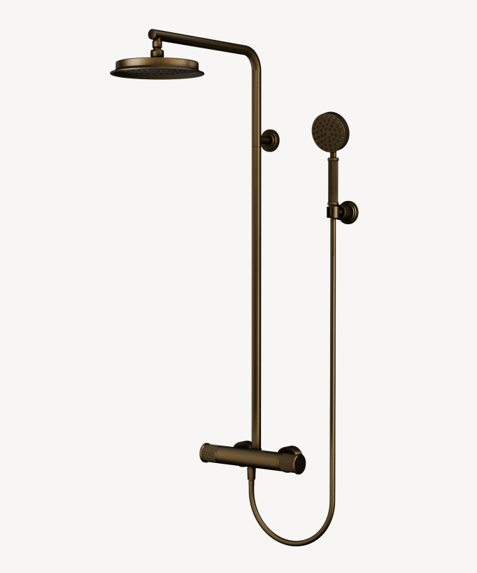 Thermostatic shower column – Bronze – Hera