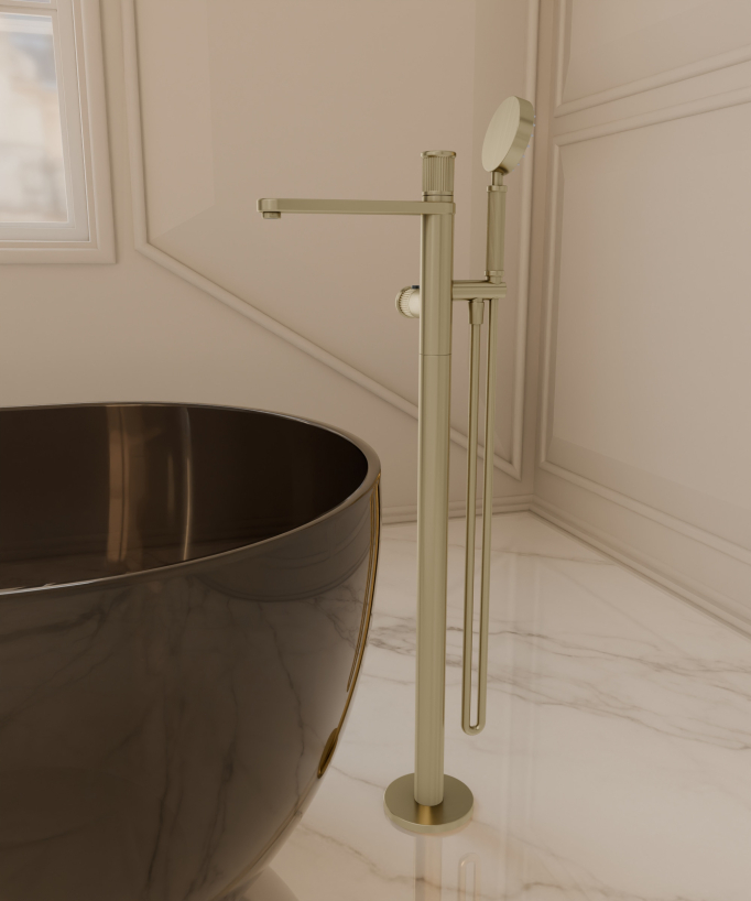 Freestanding thermostatic bath mixer – Hera