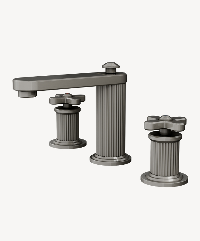 Deck-mounted two-handle basin mixer – Hera