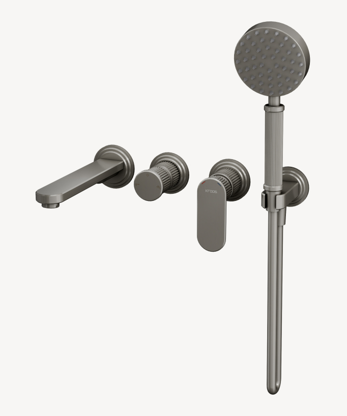 Concealed bath mixer (single-lever) with in-wall box – Hera