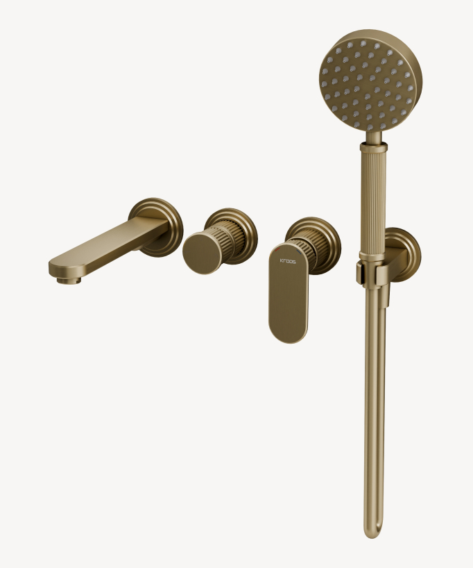 Concealed bath mixer (single-lever) with in-wall box – Hera