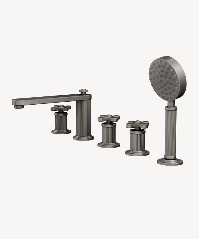 5-hole deck-mounted bath-shower mixer – Hera