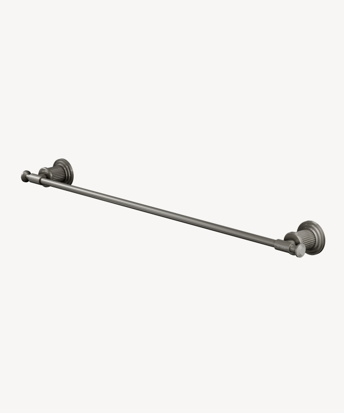 Single wall-mounted towel bar – Brushed Nickel – Hera