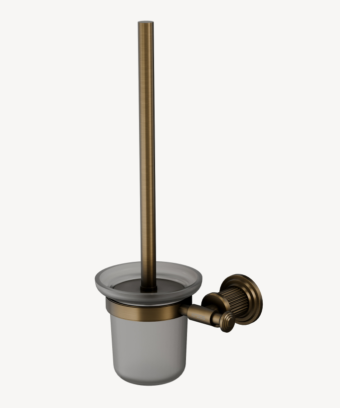 Wall-mounted toilet brush holder – Bronze – Hera