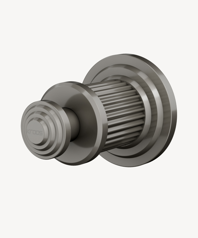 Single wall hook (robe hook) – Brushed Nickel – Hera