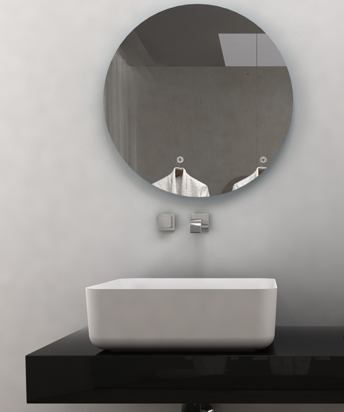 Bunia Square Countertop Basin - Matte White