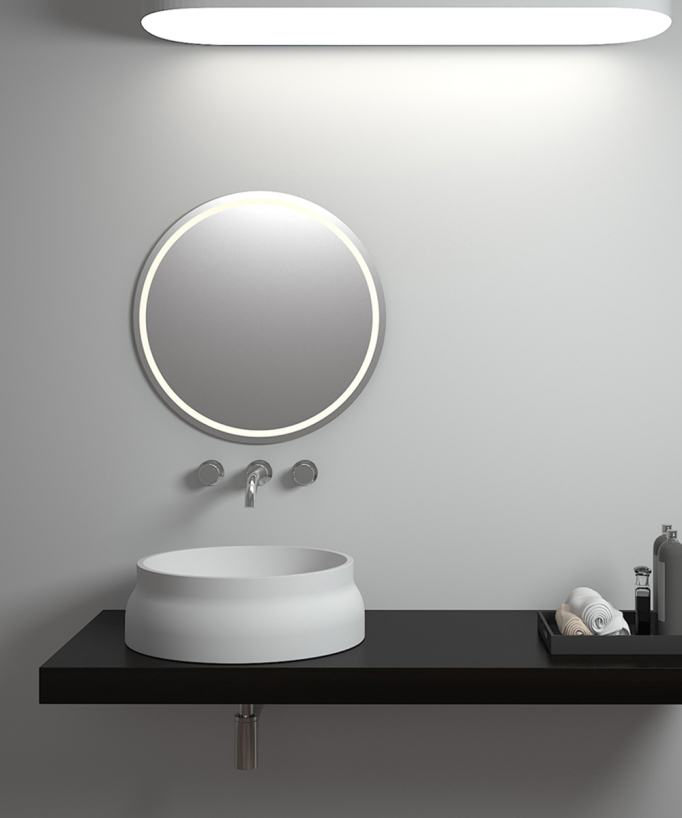 Impfondo Round Countertop Basin - Matte White - Ø42 cm