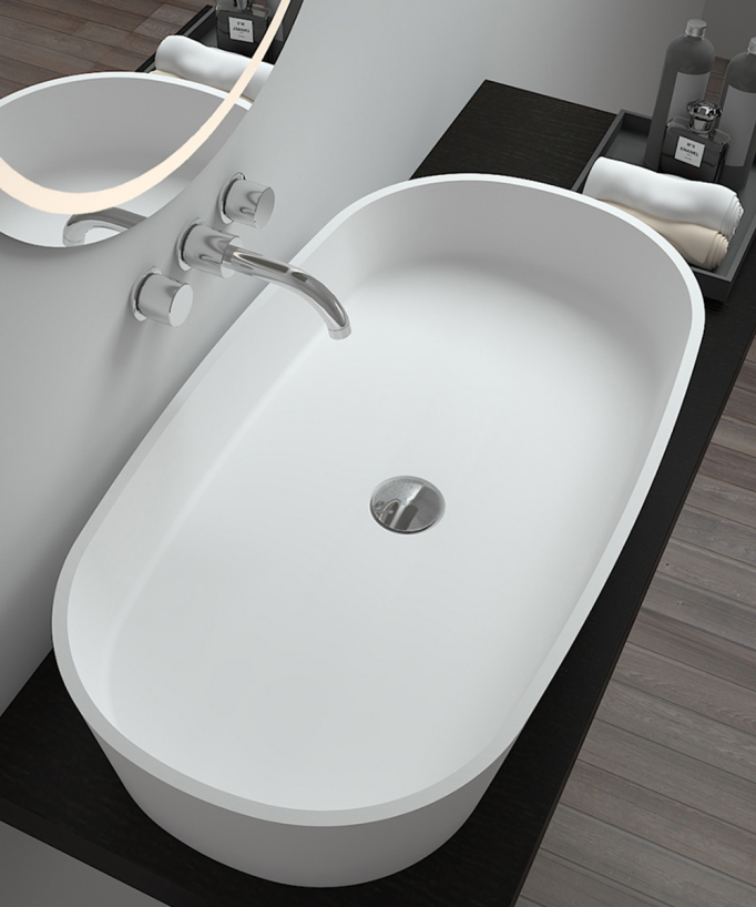 Ouesso Countertop Basin - Matte White
