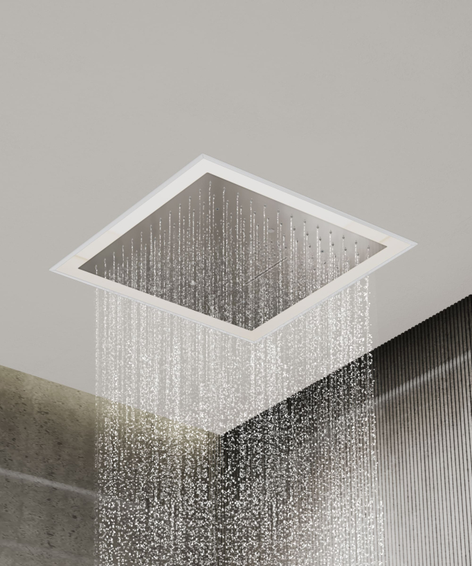 LED Wellness Thermostatic Shower Mixer Set - Chrome - Sirius