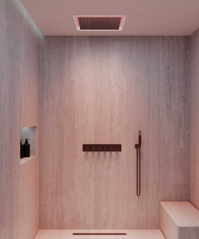 LED Wellness Thermostatic Shower Pack - Sirius