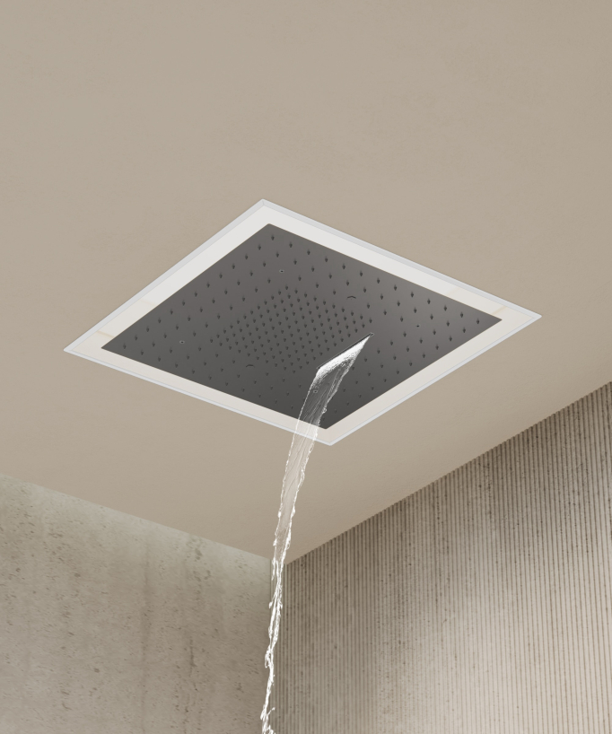 LED Wellness Thermostatic Shower Mixer Set - Gunmetal - Sirius