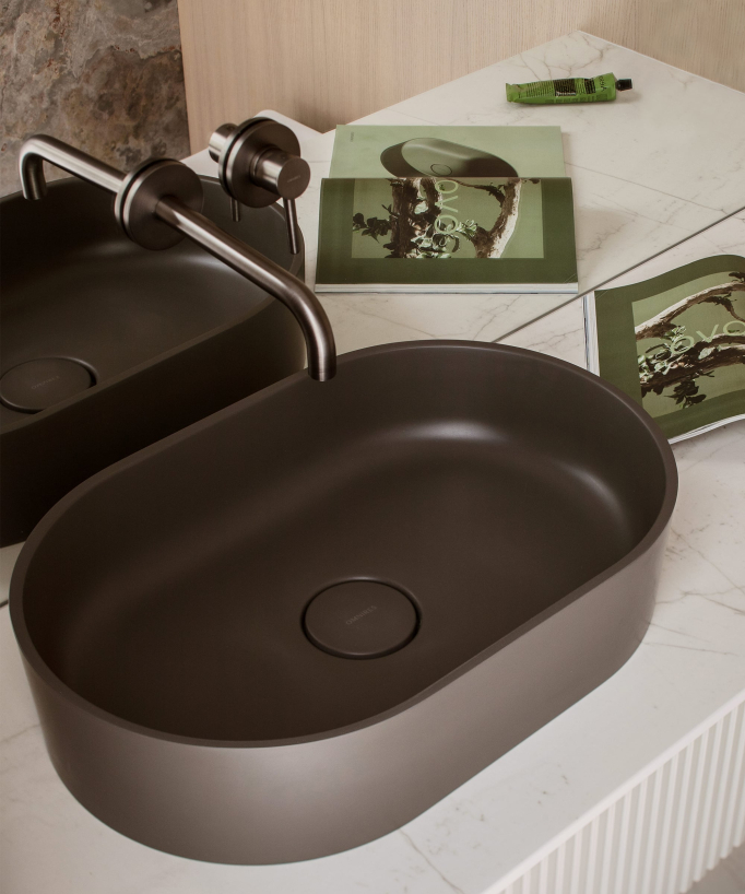 Ovo Countertop Basin - Ash Grey