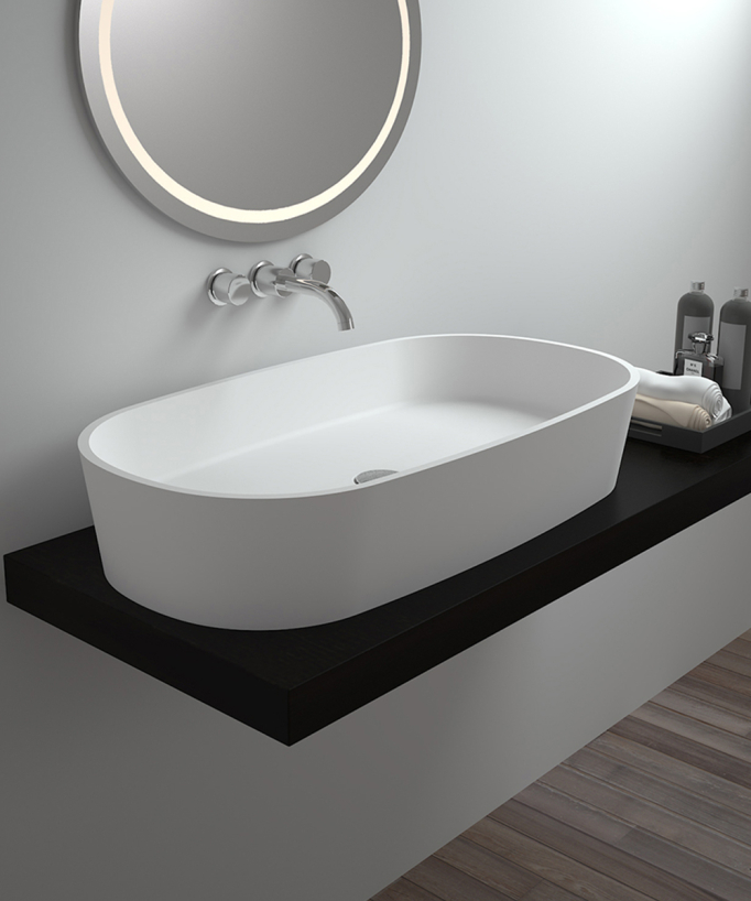 Ouesso Countertop Basin - Matte White