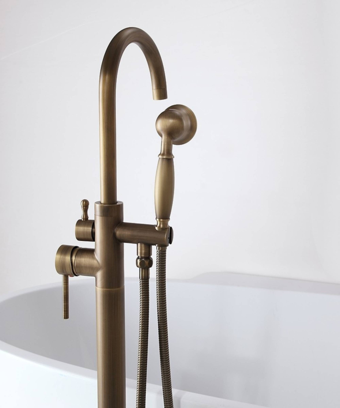 Freestanding Bath-Shower Mixer Tap - Bronze - Corbeau