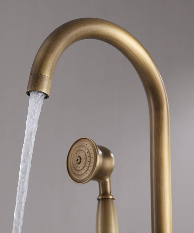 Freestanding Bath-Shower Mixer Tap - Bronze - Corbeau