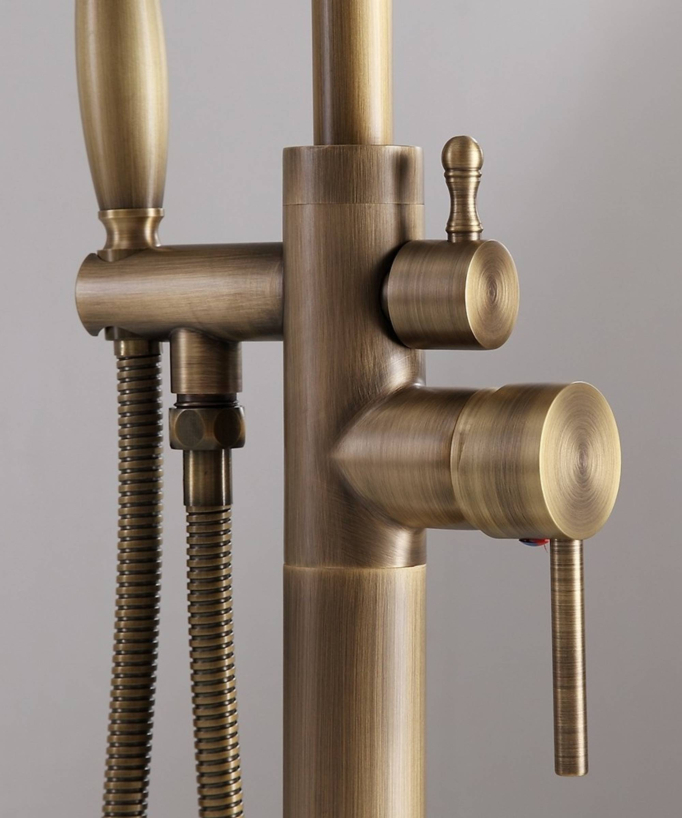 Freestanding Bath-Shower Mixer Tap - Bronze - Corbeau