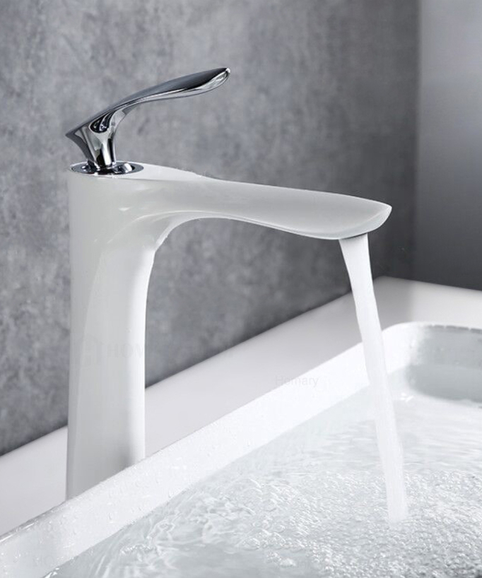 Tall Brass Basin Mixer Tap - Canopus