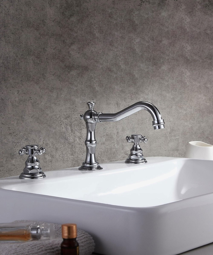 Deck-Mounted Brass Mixer Tap - Rome