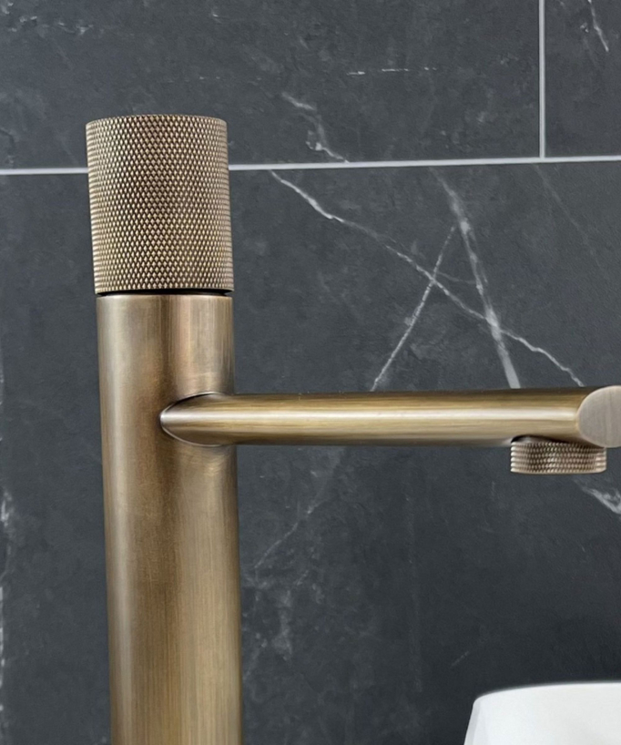 Countertop Basin Mixer Tap, Antique Brass