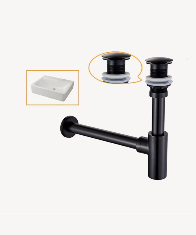 Cylindrical Brass Bottle Trap