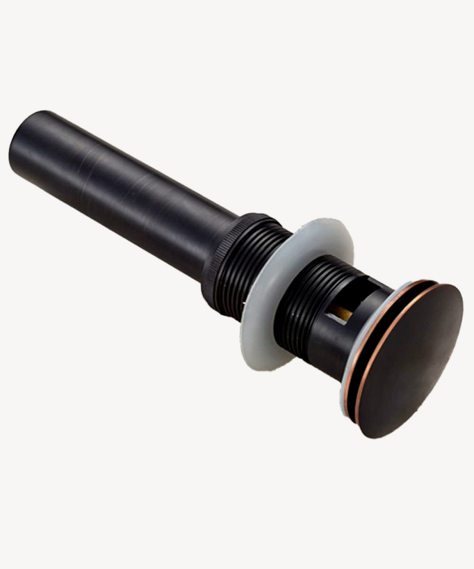 Click-Clack Waste - Oiled Bronze Brass - Unslotted