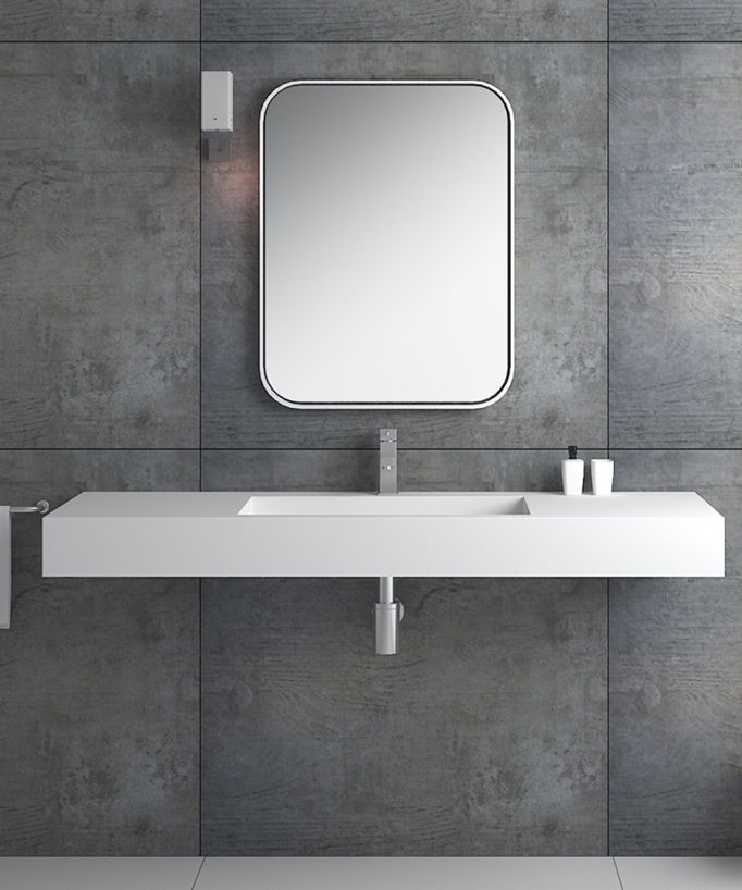 Kamoto Wall-Hung Basin - Matte White