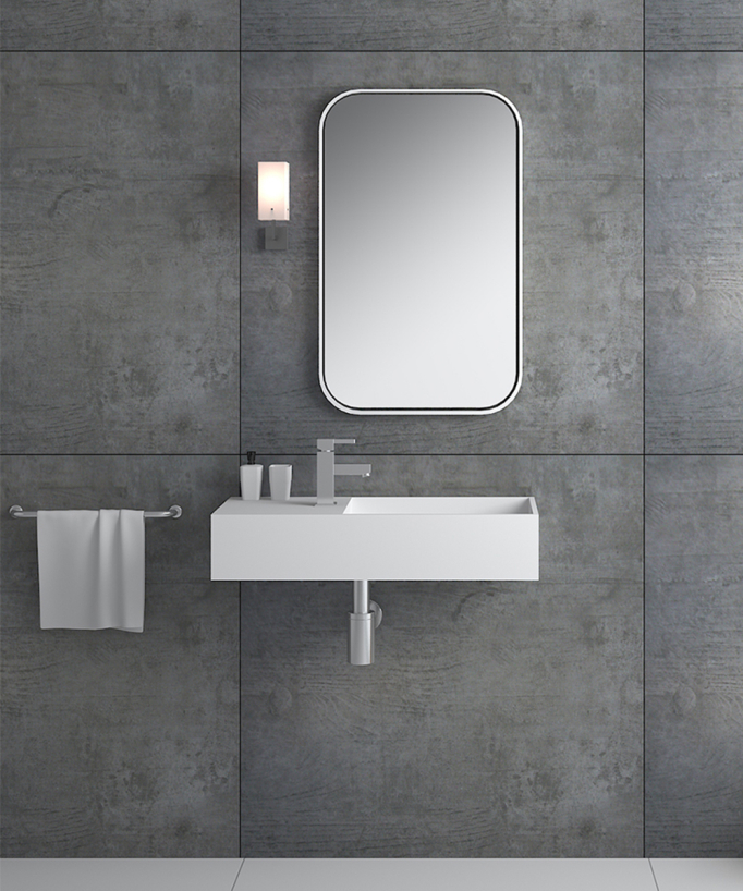 Kasaï Wall-Hung Basin - Matte White