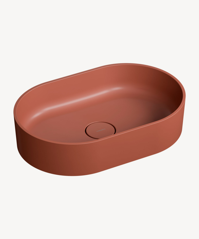 Ovo Countertop Basin - Terracotta
