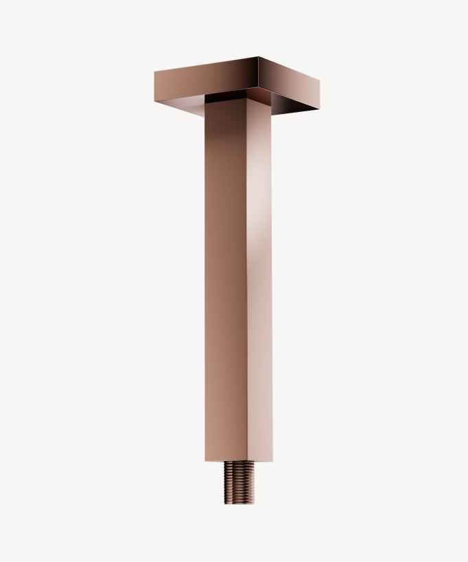 Ceiling-mounted shower arm Rose Gold - Sirius