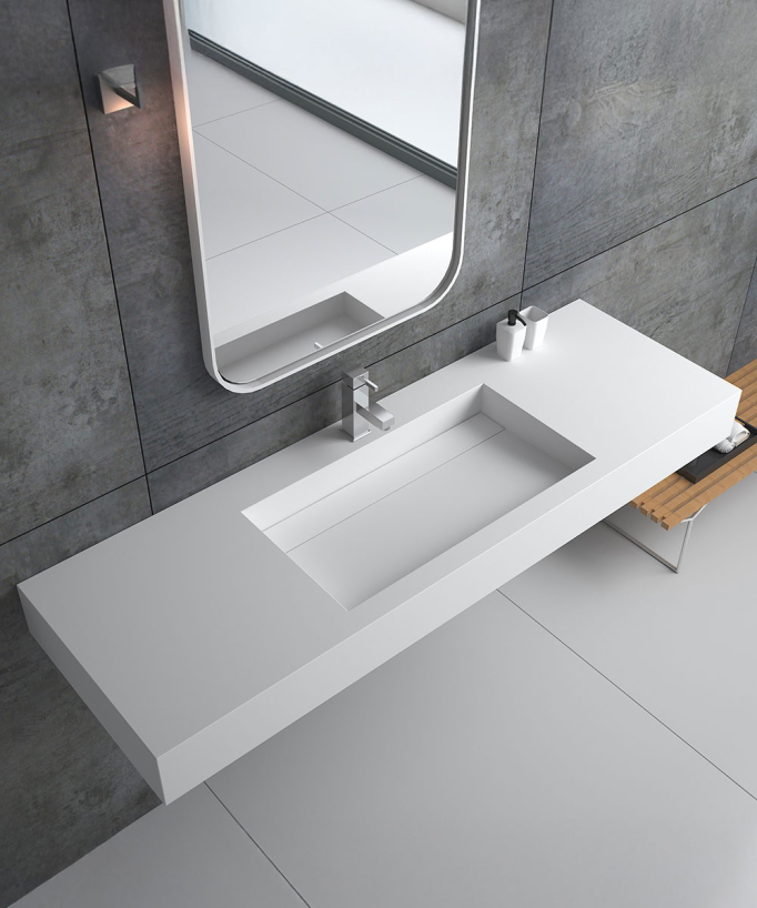 Kamoto Wall-Hung Basin - Matte White